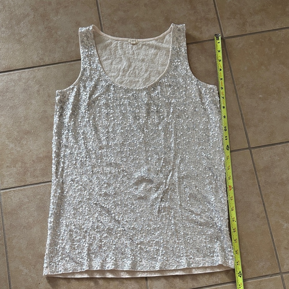 J. Crew Sequin Embellished Tank Top